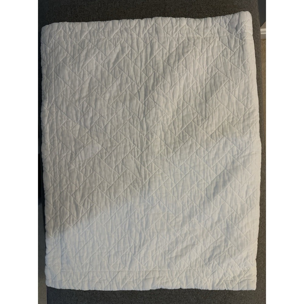 Tommy Bahama Home White Quilted Quilt 100% Cotton 53x94cm 76948 - Picture 2 of 5